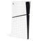 White Grid PS5 Slim Digital Edition Console Skin